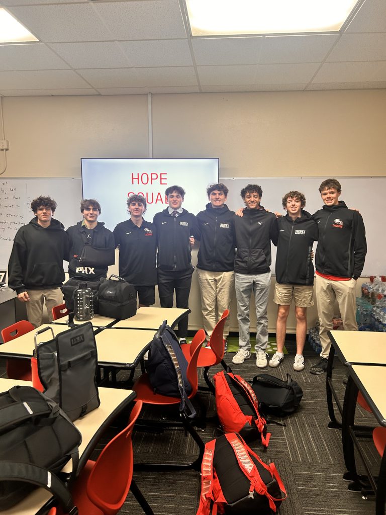 HOPE SQUAD: Hope Squad is part of a national peer-to-peer initiative that trains students to recognize when classmates may be struggling with their mental health and to connect them with trusted adults. The program fosters a culture of compassion, awareness, and care centered on suicide prevention and emotional wellness.