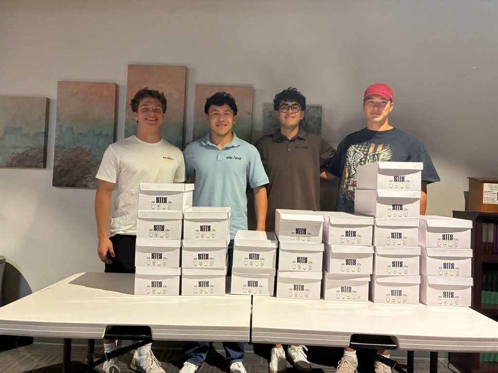 Soles 2 Souls Gets a Boost | Founded in 2021 by two Brophy alumni, Soles 2 Souls has evolved from a grassroots effort into a formal nonprofit that continues to provide quality footwear to marginalized communities across Phoenix. Most recently, the nonprofit was awarded a grant for $8,000 by the Arizona Community Foundation, money that was used to finalize a campaign to have monthly distribution events for Soles 2 Souls’ manufactured shoes to different organizations around the valley.